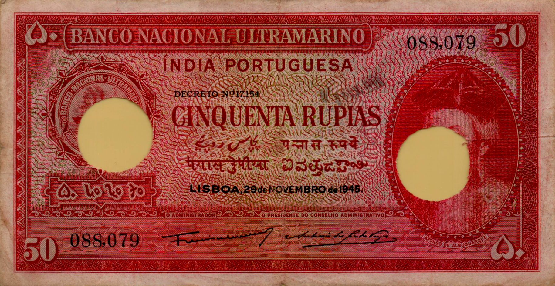 India (Portuguese) 50 VF P-38/d